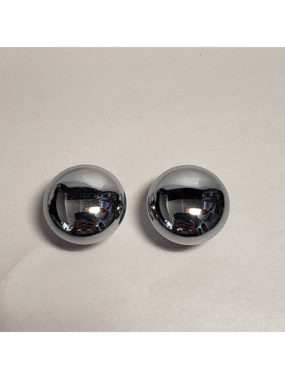 Set of Two Polished Chrome Drawer Knobs Pull Hafele Hardware Heavy Quality